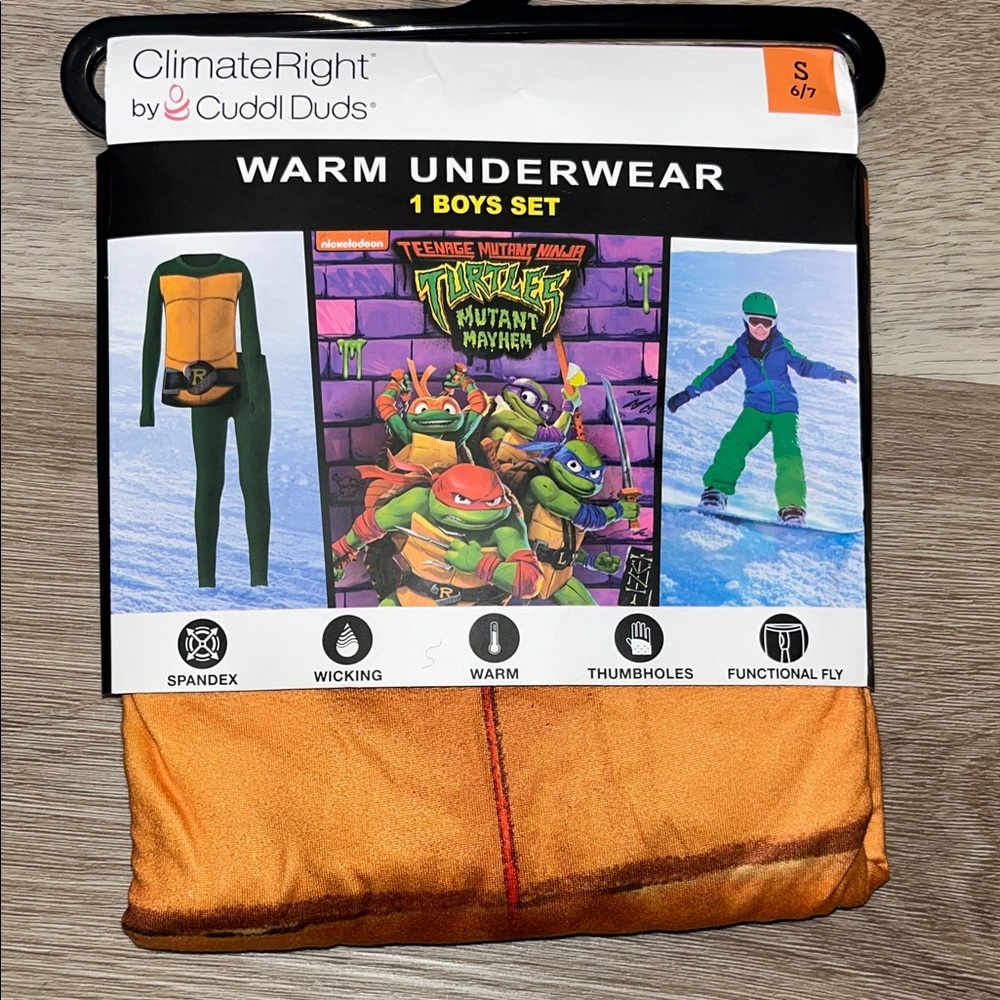 Teenage Mutant Ninja Turtles Boys Warm Underwear Set